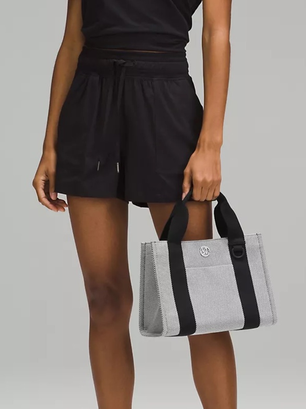 Lululemon Anchor/Light Ivory Canvas Medium Tote Bag *No Strap* Athleisure Preppy